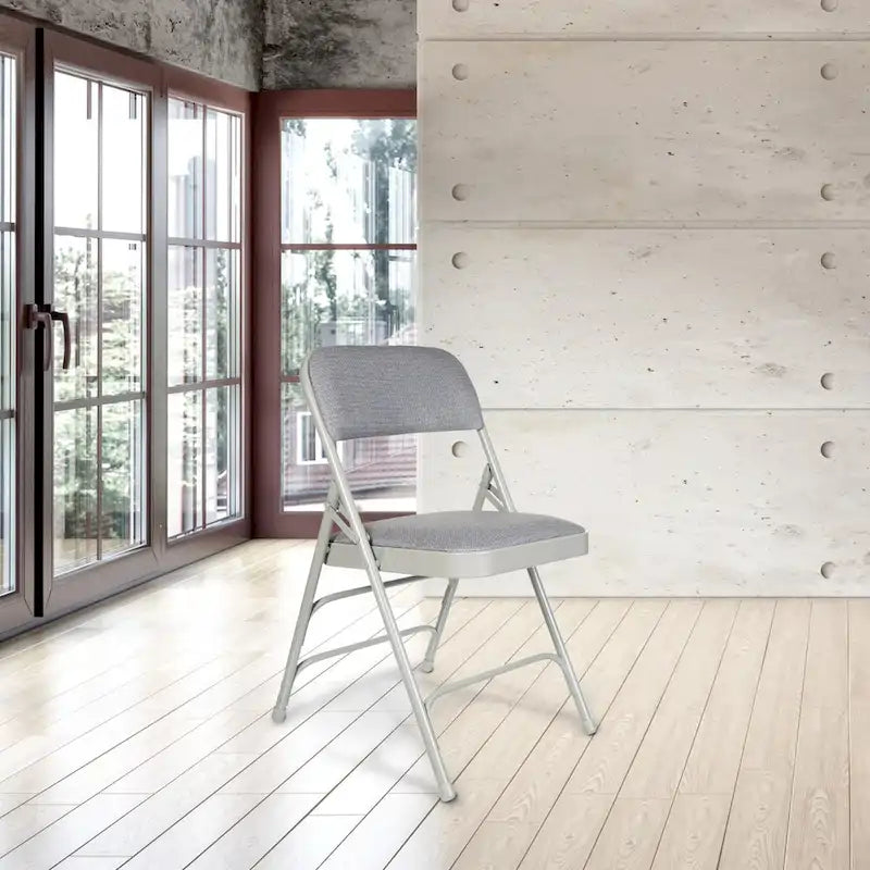 Sedia pieghevole a tre rinforzi in tessuto della collezione Bernadine di Hampden Furnishings, confezione da 4 pezzi 15