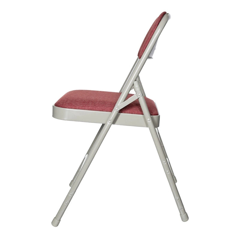 Sedia pieghevole a tre rinforzi in tessuto della collezione Bernadine di Hampden Furnishings, confezione da 4 pezzi 18