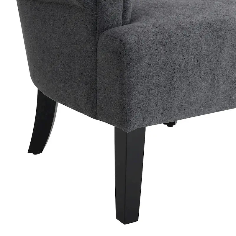 Upholstered Accent Chairs, Armchair Club Chair With Wooden Leg For Living room, Bedroom Reading Room 9