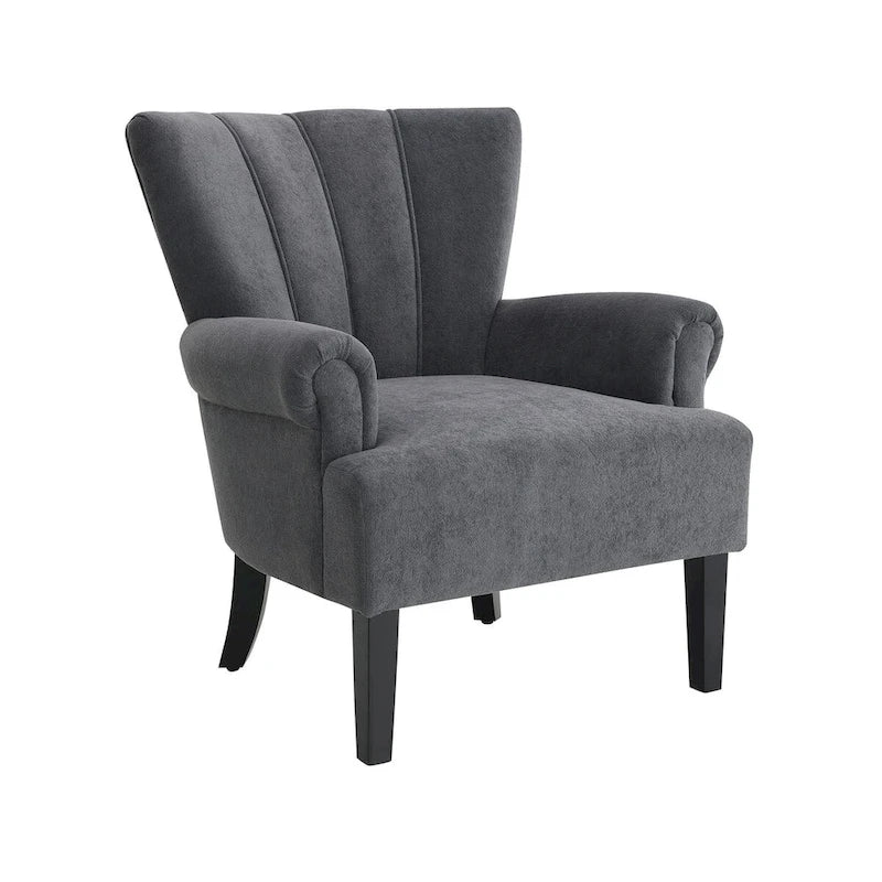 Upholstered Accent Chairs, Armchair Club Chair With Wooden Leg For Living room, Bedroom Reading Room 10