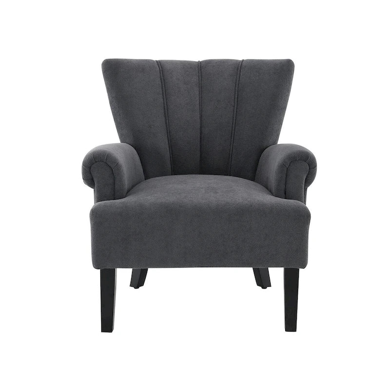 Upholstered Accent Chairs, Armchair Club Chair With Wooden Leg For Living room, Bedroom Reading Room 13
