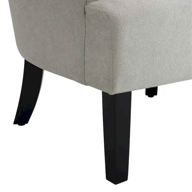 Upholstered Accent Chairs, Armchair Club Chair With Wooden Leg For Living room, Bedroom Reading Room 16
