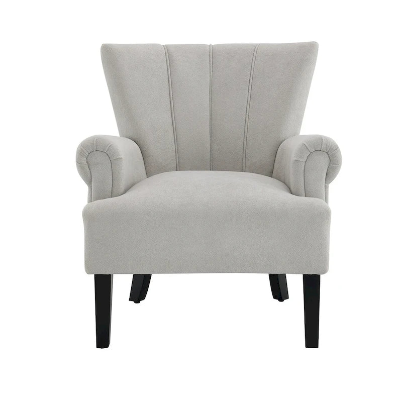 Upholstered Accent Chairs, Armchair Club Chair With Wooden Leg For Living room, Bedroom Reading Room 18