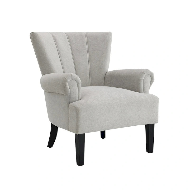 Upholstered Accent Chairs, Armchair Club Chair With Wooden Leg For Living room, Bedroom Reading Room 19