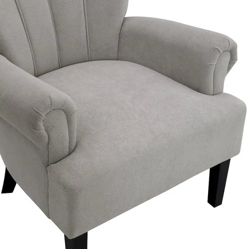 Upholstered Accent Chairs, Armchair Club Chair With Wooden Leg For Living room, Bedroom Reading Room 20