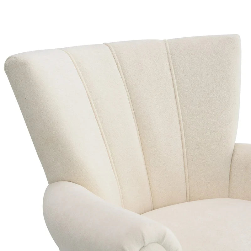 Upholstered Accent Chairs, Armchair Club Chair With Wooden Leg For Living room, Bedroom Reading Room 28