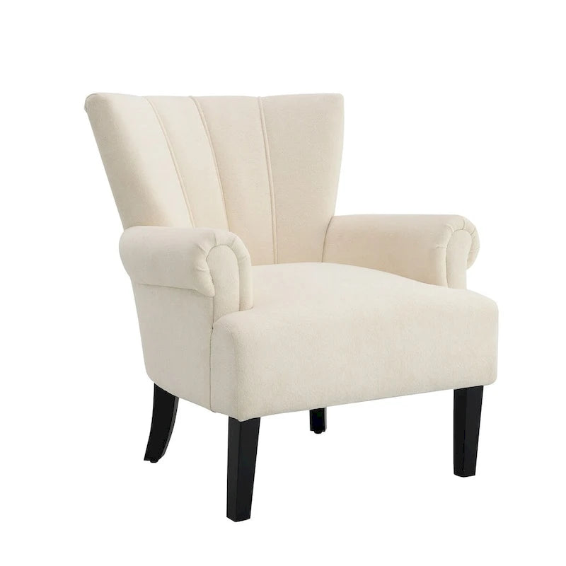 Upholstered Accent Chairs, Armchair Club Chair With Wooden Leg For Living room, Bedroom Reading Room 29