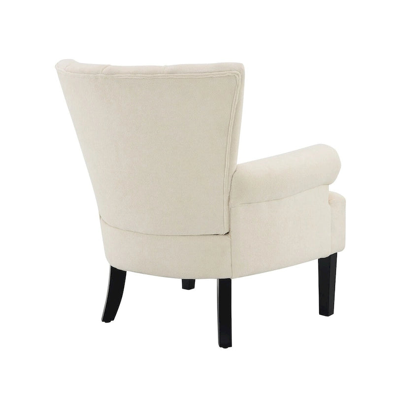 Upholstered Accent Chairs, Armchair Club Chair With Wooden Leg For Living room, Bedroom Reading Room 30