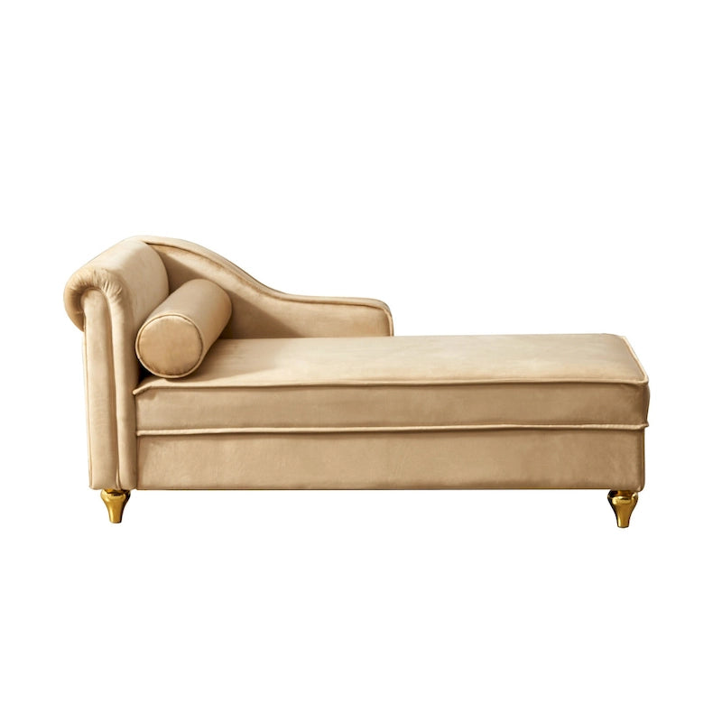 Modern Upholstery Chaise Lounge Chair with Storage Velvet 11