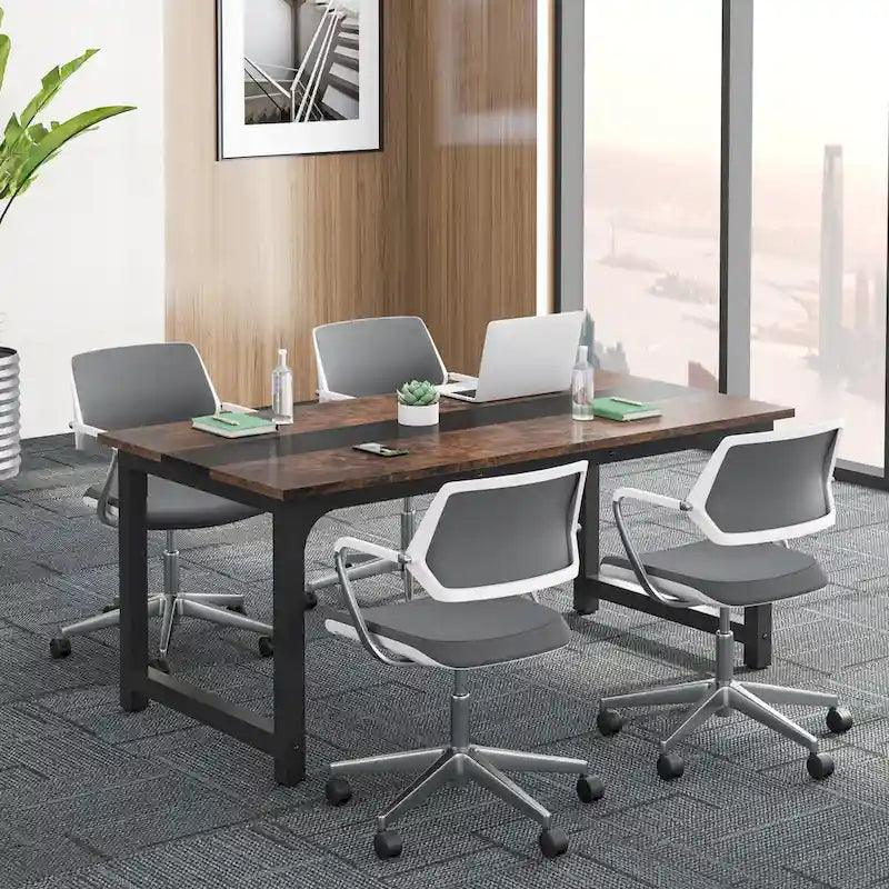Small Conference Table, Meeting Table for 4-6 people - 63 L x 31.5 W x 29.13 H 4