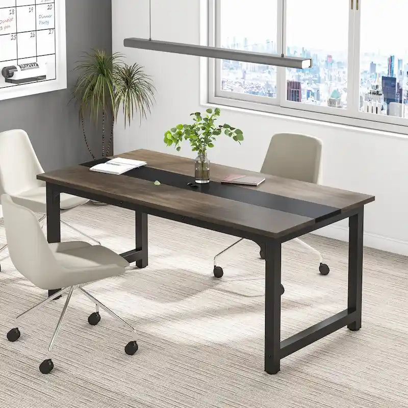 Small Conference Table, Meeting Table for 4-6 people - 63 L x 31.5 W x 29.13 H 5