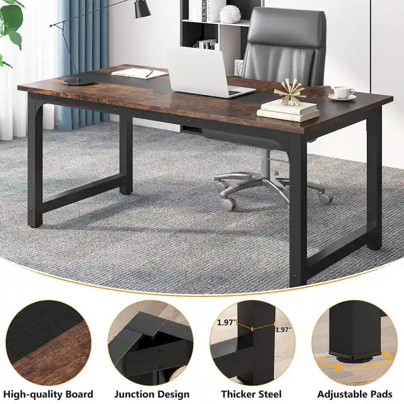 Small Conference Table, Meeting Table for 4-6 people - 63 L x 31.5 W x 29.13 H 7
