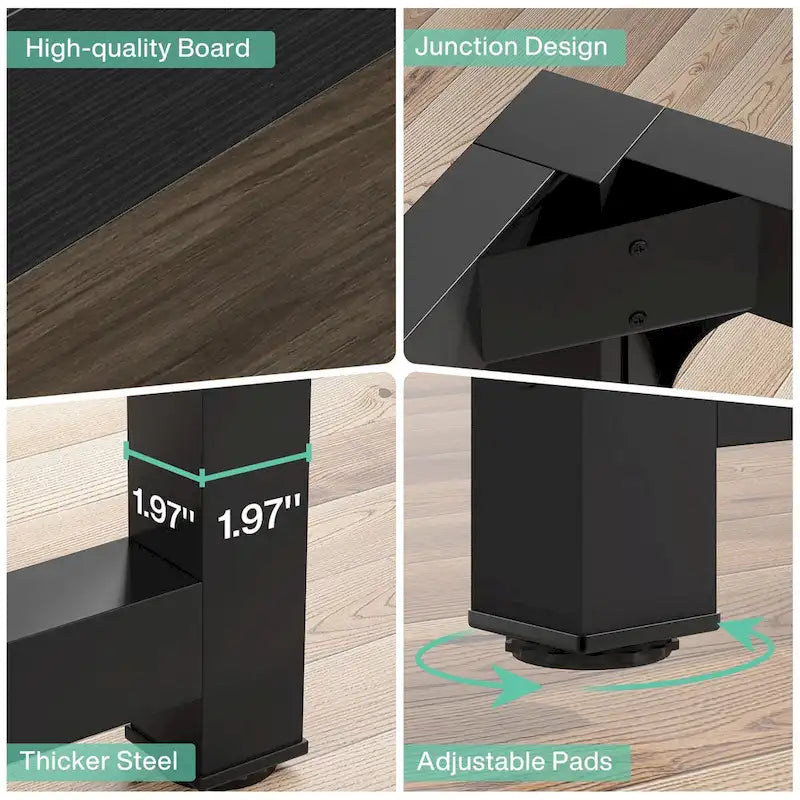 Small Conference Table, Meeting Table for 4-6 people - 63 L x 31.5 W x 29.13 H 9