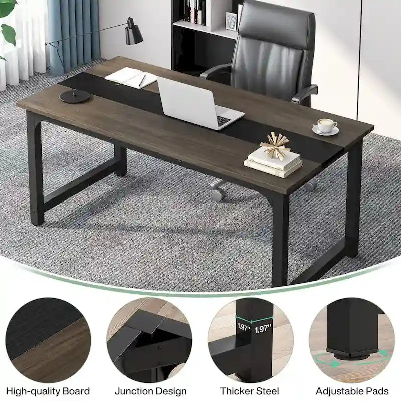 Small Conference Table, Meeting Table for 4-6 people - 63 L x 31.5 W x 29.13 H 11