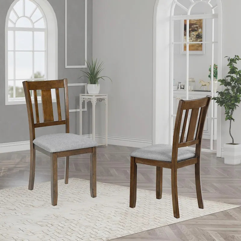 Set of 4 Counter Height Dining Chairs with Padded Seats 5
