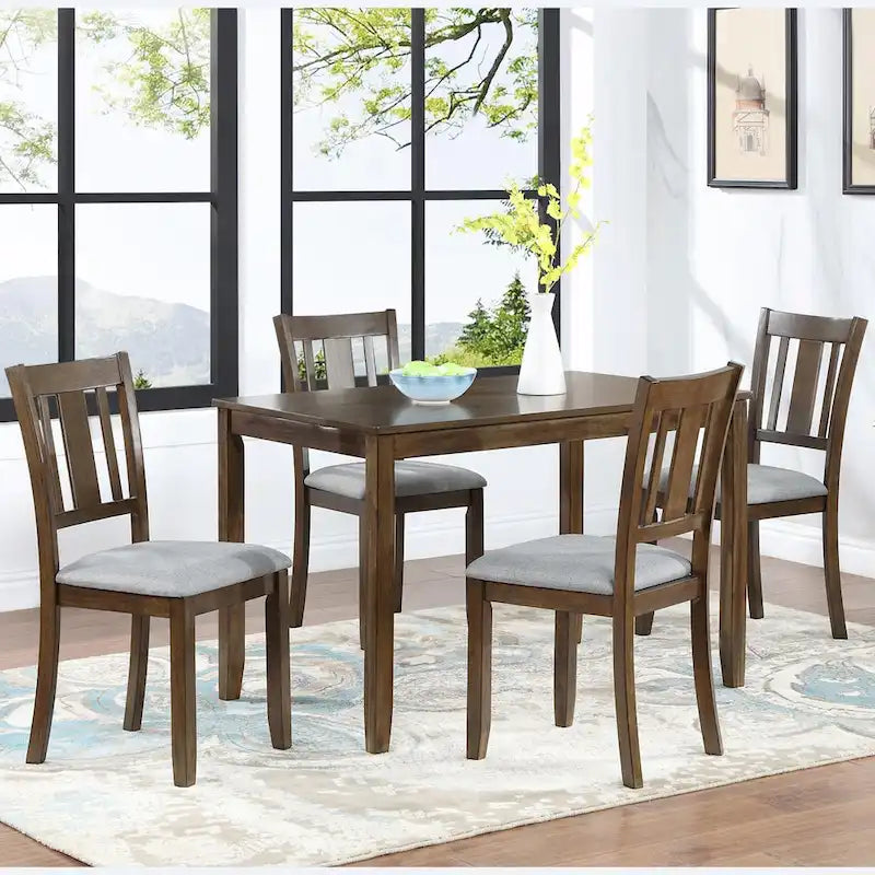 Set of 4 Counter Height Dining Chairs with Padded Seats 11