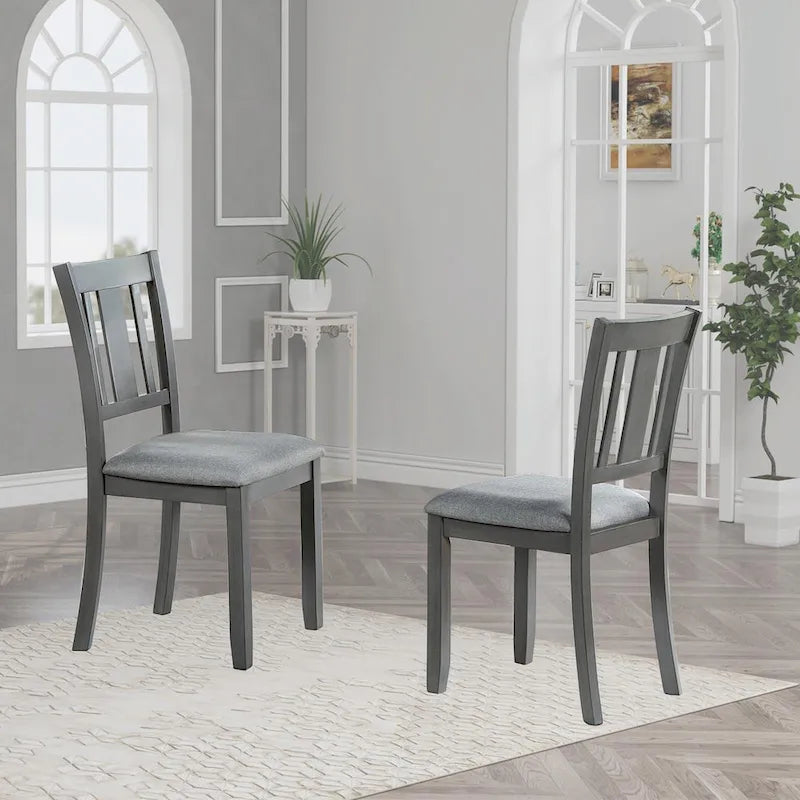 Set of 4 Counter Height Dining Chairs with Padded Seats 12
