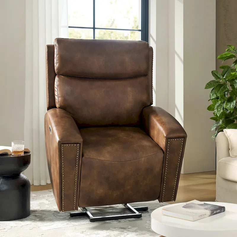 Power Modern Massage and Heating Lift Recliner Chair with Charging Ports by HULALA HOME 9