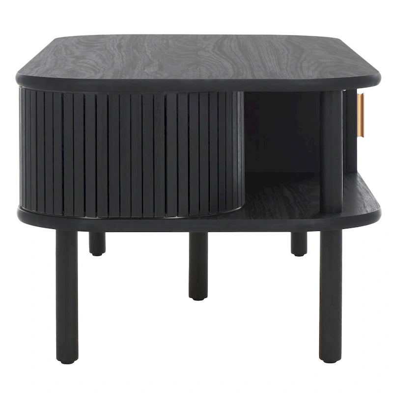 SAFAVIEH Home Tealla 2 Tambour Door Coffee Table - 43Wx22Dx17H 9
