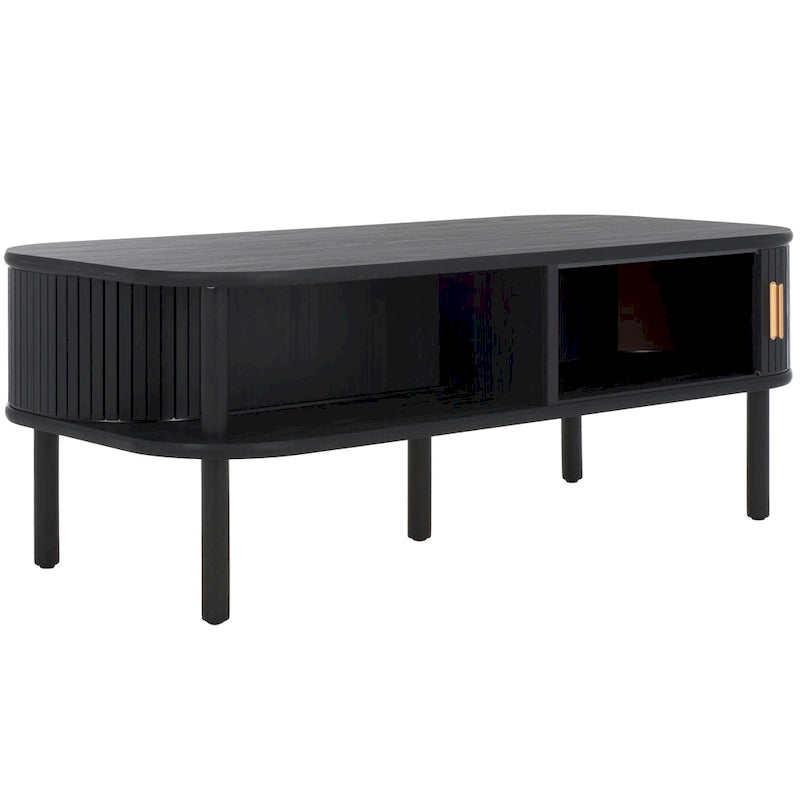 SAFAVIEH Home Tealla 2 Tambour Door Coffee Table - 43Wx22Dx17H 10