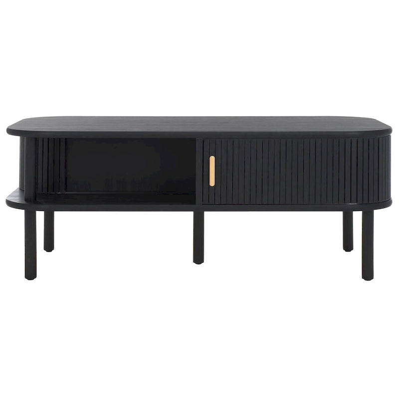 SAFAVIEH Home Tealla 2 Tambour Door Coffee Table - 43Wx22Dx17H 12