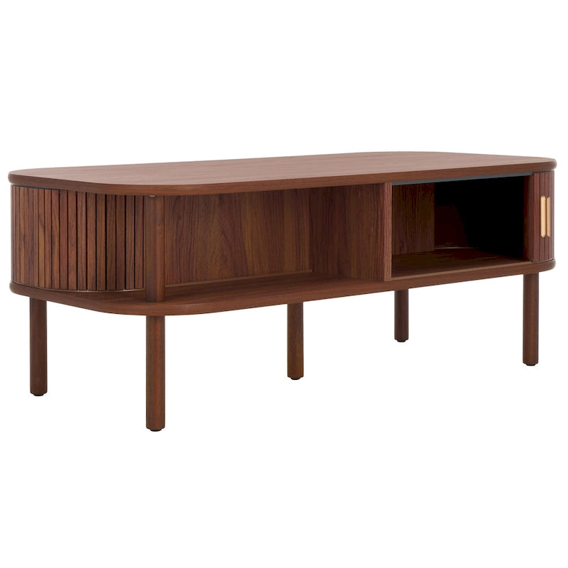SAFAVIEH Home Tealla 2 Tambour Door Coffee Table - 43Wx22Dx17H 20