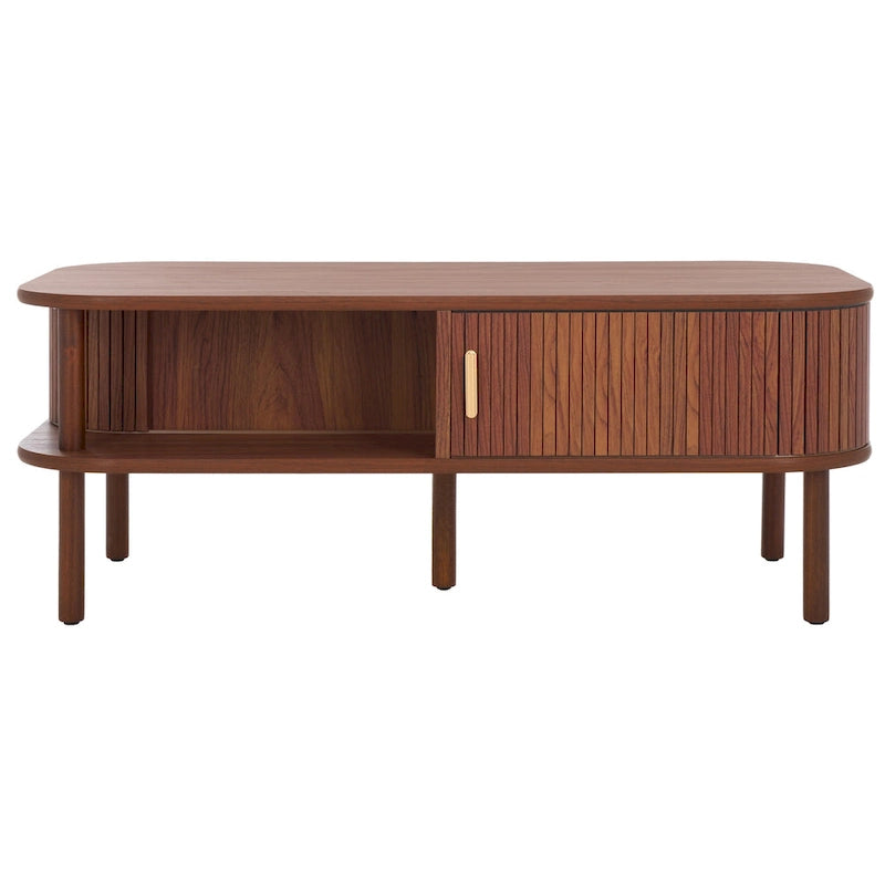 SAFAVIEH Home Tealla 2 Tambour Door Coffee Table - 43Wx22Dx17H 22