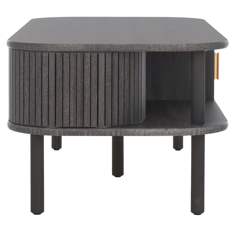 SAFAVIEH Home Tealla 2 Tambour Door Coffee Table - 43Wx22Dx17H 29