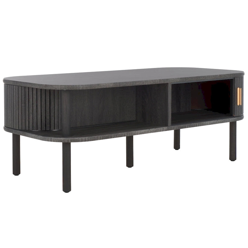 SAFAVIEH Home Tealla 2 Tambour Door Coffee Table - 43Wx22Dx17H 30