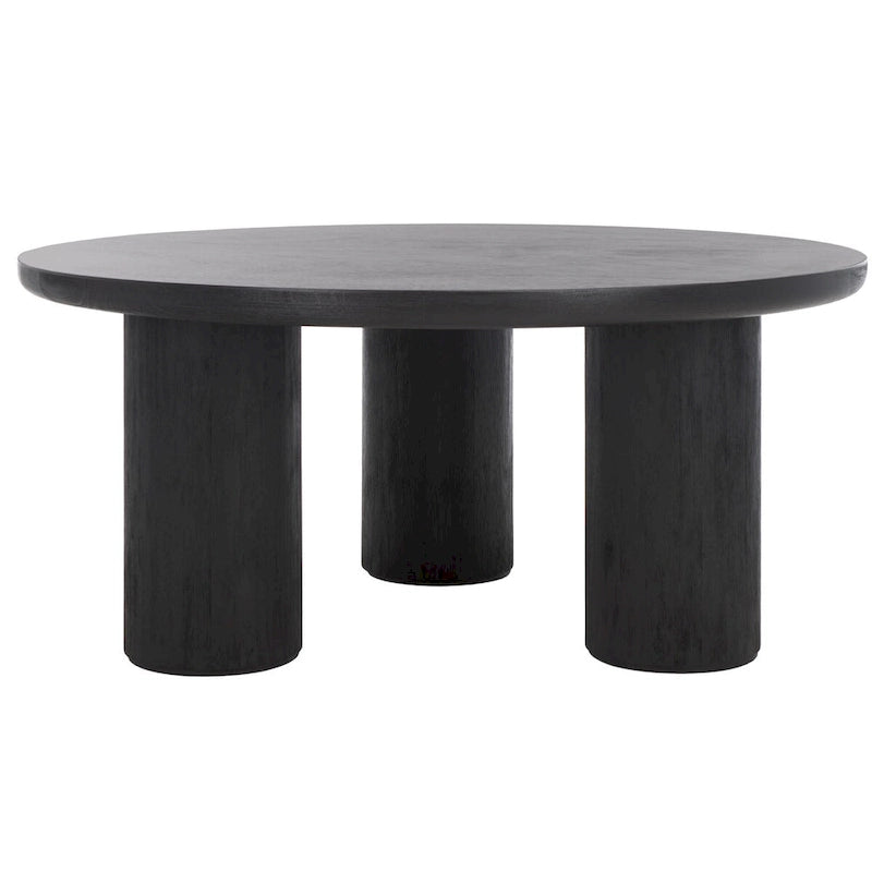 SAFAVIEH Home Mork 3 Leg Round Coffee Table - 40Wx40Dx18H 9