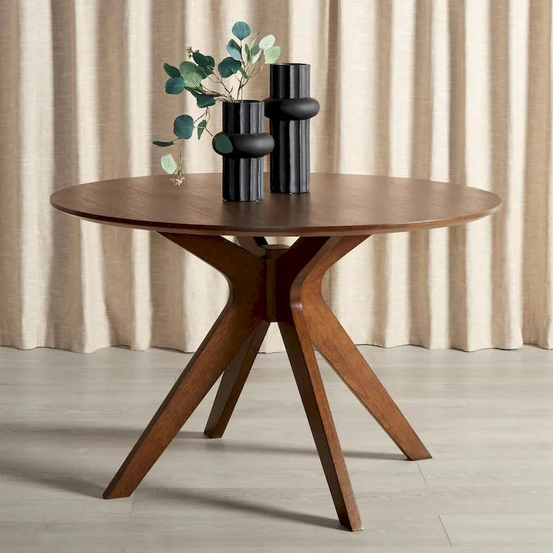 SAFAVIEH Couture Meiko 46-inch Round Dining Table - 46 In W x 46 In D x 30 In H - 46Wx46Dx30H 3