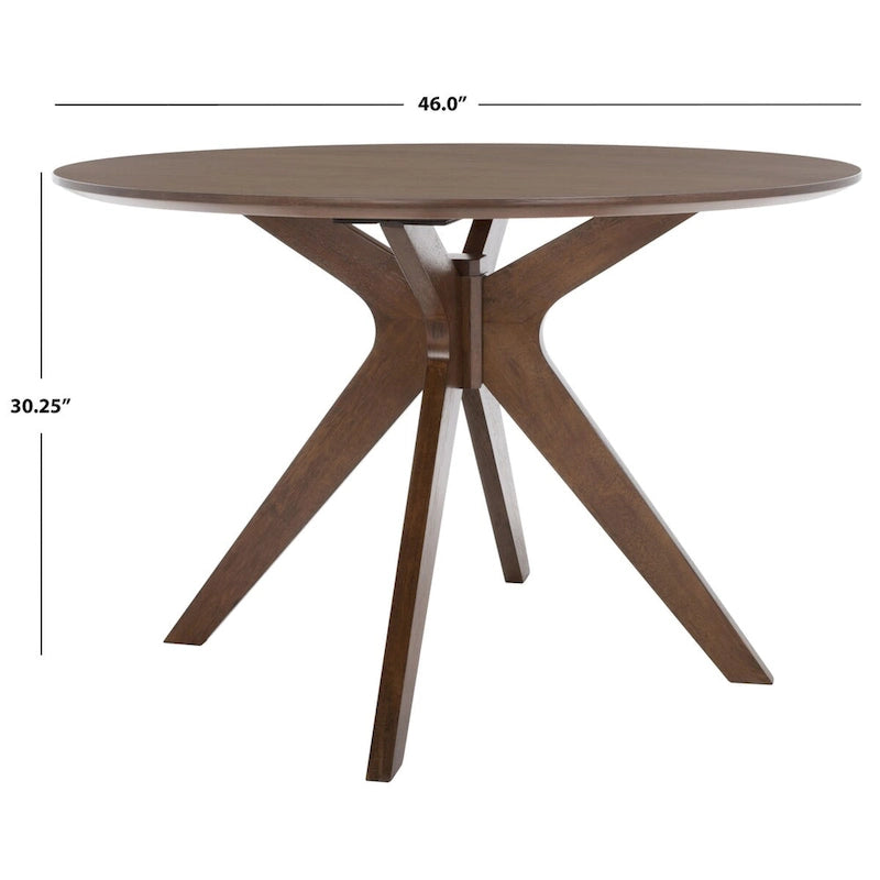 SAFAVIEH Couture Meiko 46-inch Round Dining Table - 46 In W x 46 In D x 30 In H - 46Wx46Dx30H 11