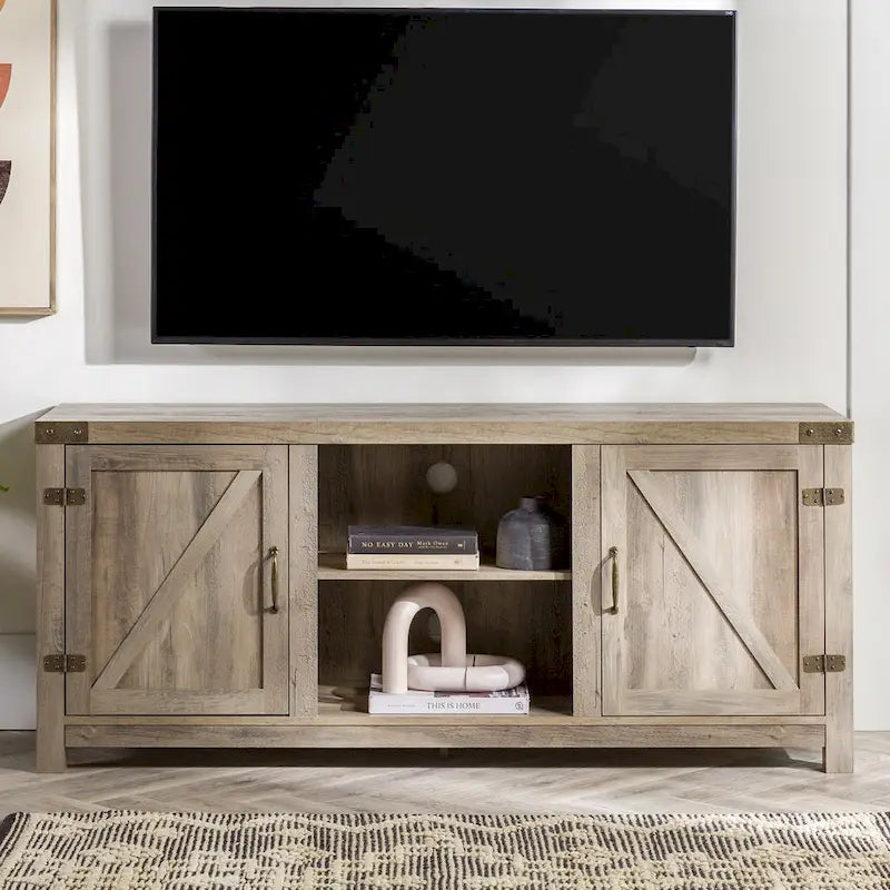 Middlebrook Firebranch 58-inch Barn Door TV Stand 28