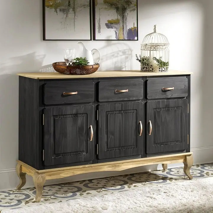 Wood Buffet Sideboard Green 3