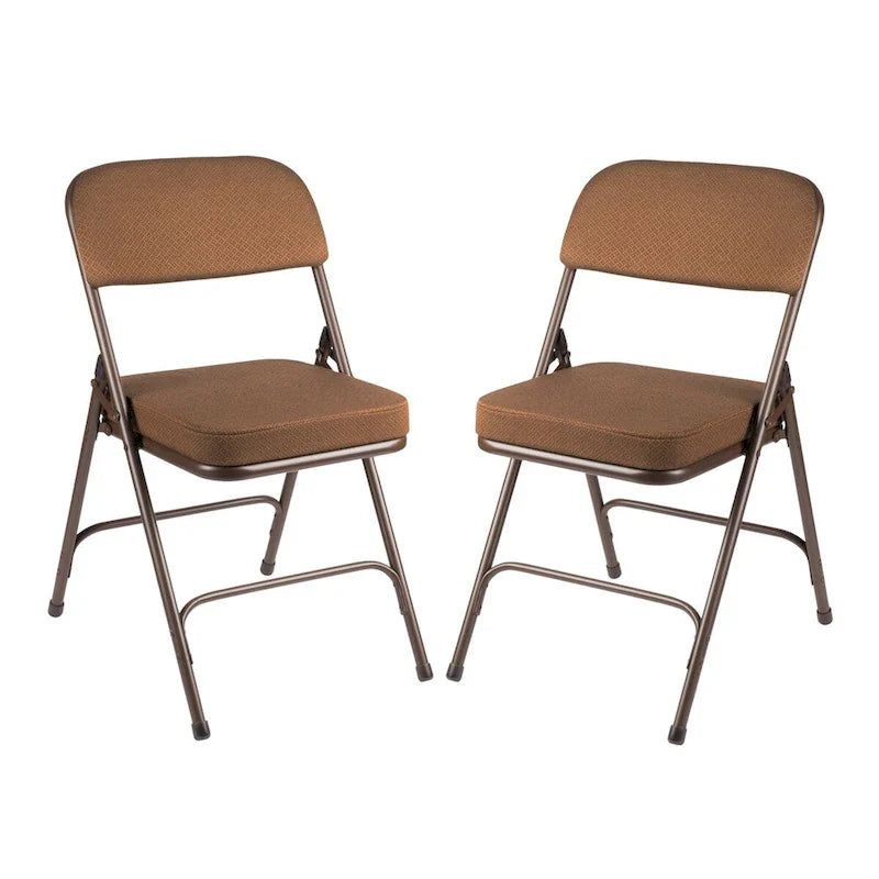 Hampden Furnishings Bernadine Collection Deluxe Fabric Padded Folding Chair, Pack of 2 7