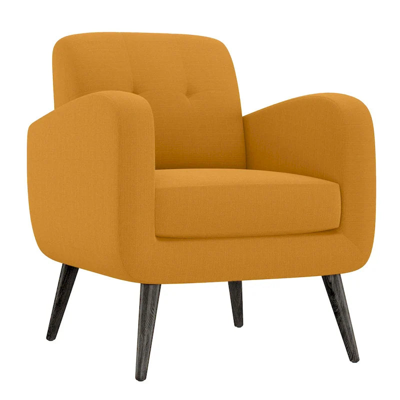 Carson Carrington Keflavik Mustard Yellow Mid-century Accent Chair 3