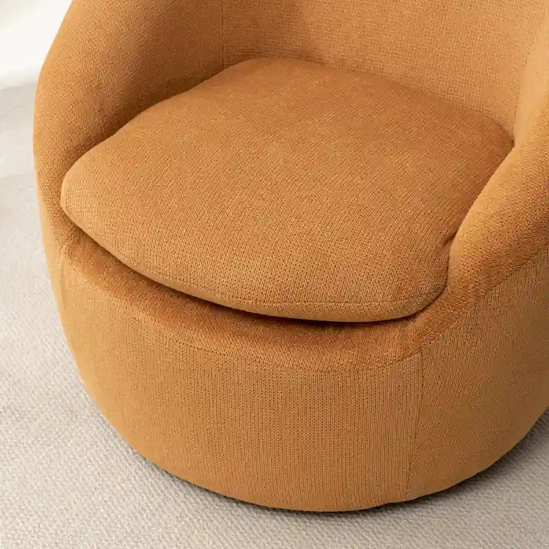 Swivel Barrel Chair - 360° Rotation - Boucle Fabric 32