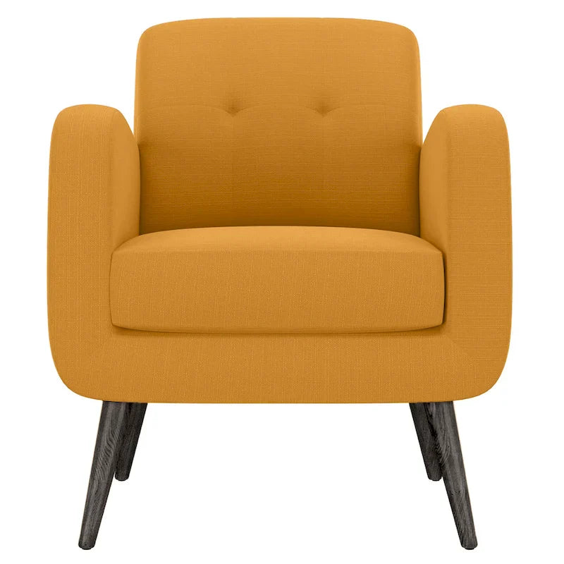 Carson Carrington Keflavik Mustard Yellow Mid-century Accent Chair 4