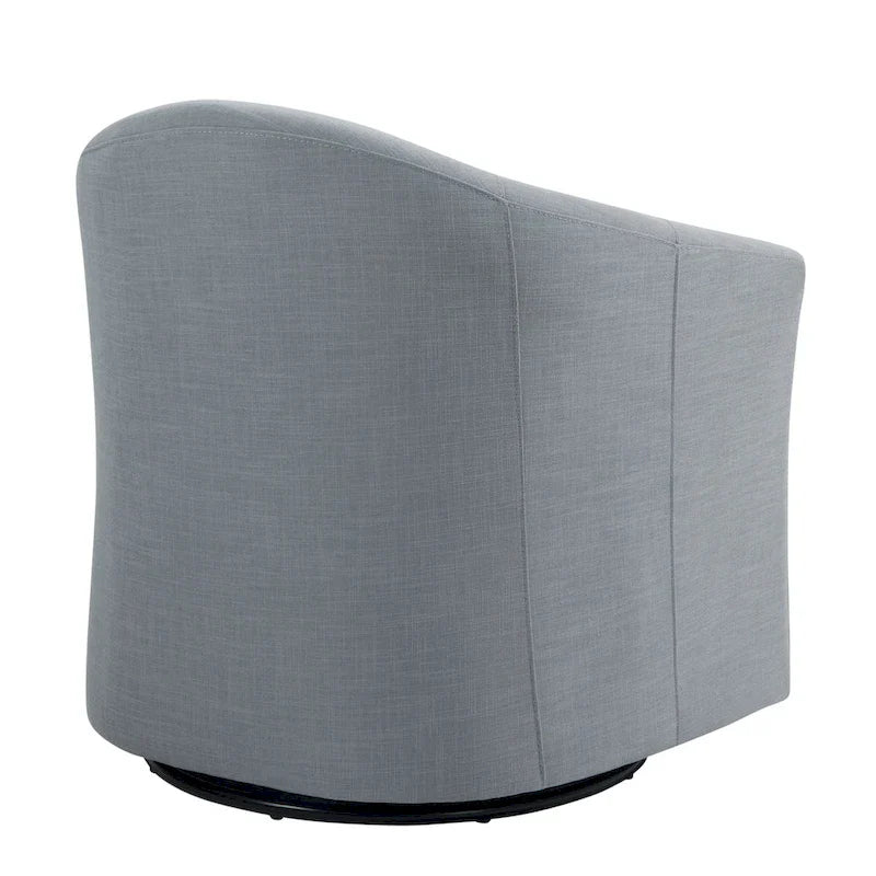 Set of 2 Modern Upholstered Swivel Barrel Chair Living Room Accent Chair 15