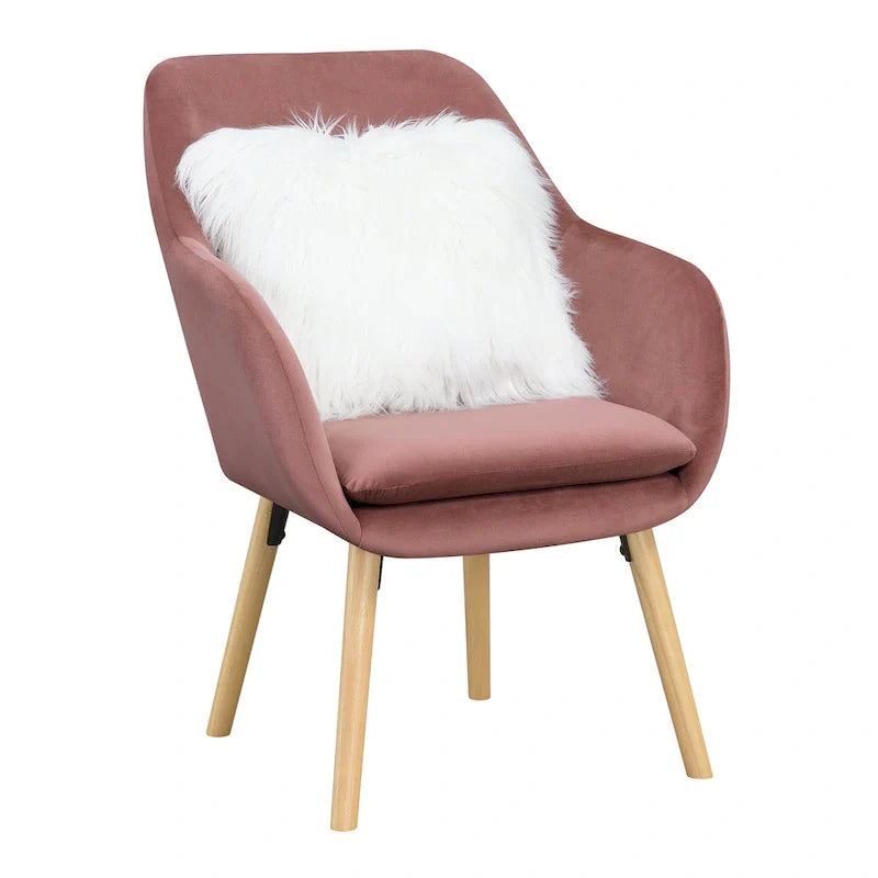 Convenience Concepts Take a Seat Charlotte Poltrona Accento Imbottita con Schienale Alto 40