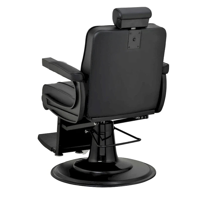 ROGERS Heavy Duty Barber Chair Reclining Barbershop Styling Chair, Black 3