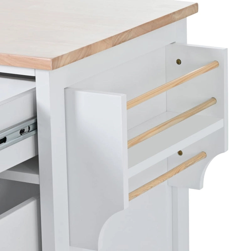 Isola da cucina da 53 pollici L con piano e cassetti - N/A 12
