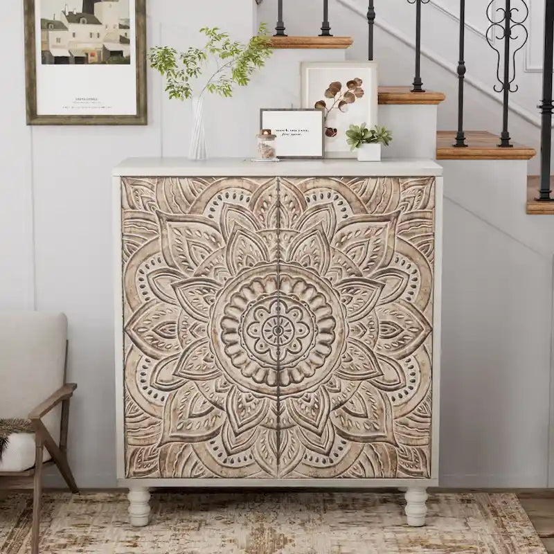COSIEST Vintage Sideboard Storage Cabinet and Buffet 17
