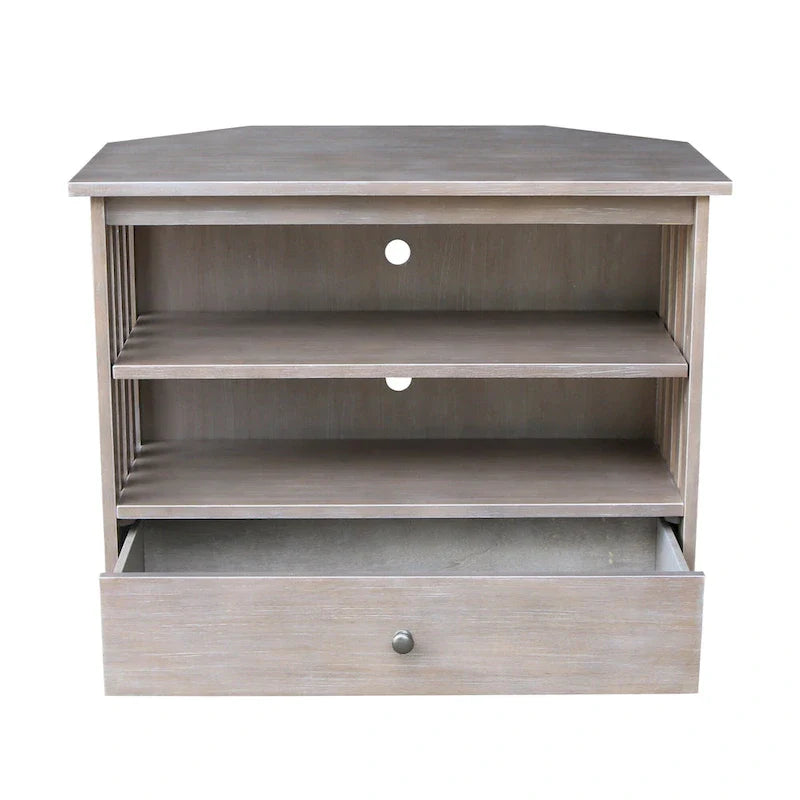 Solid Hardwood Mission Corner TV Stand 30