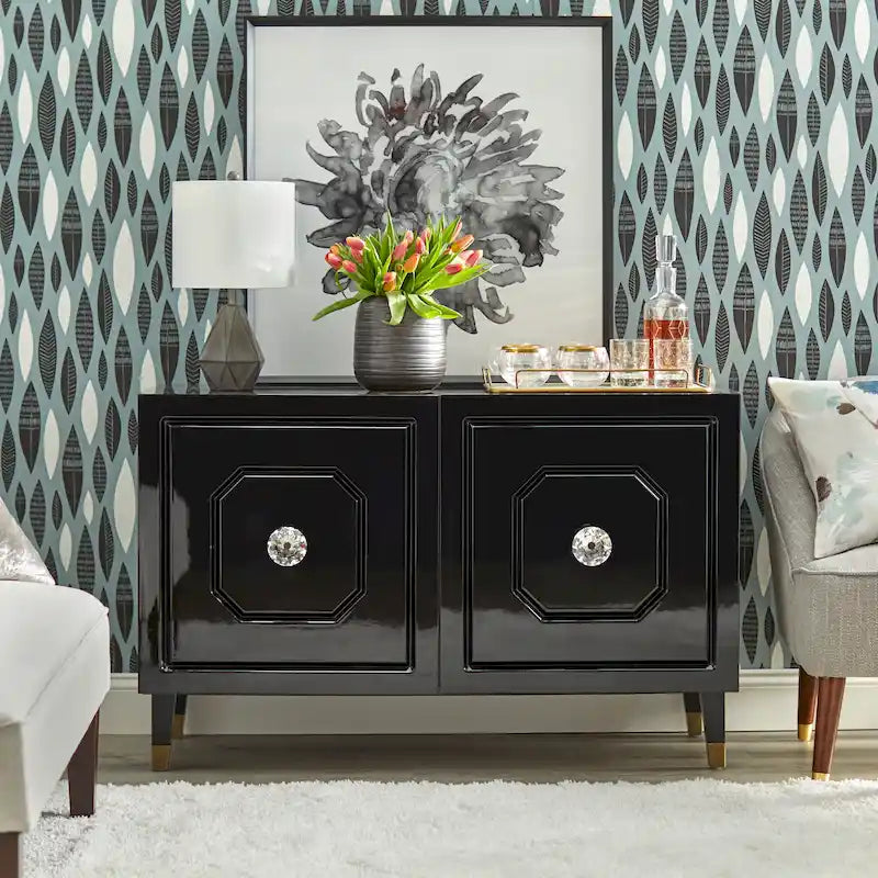 angelo:HOME Jaslene Glossy Glam Buffet/Media Cabinet