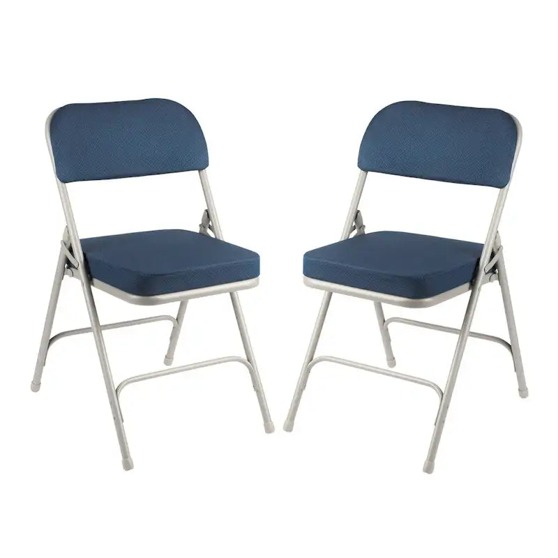 Hampden Furnishings Bernadine Collection Deluxe Fabric Padded Folding Chair, Pack of 2 3