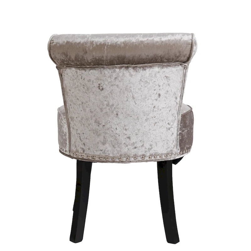 27.5 Tall Solid Wood Vanity Stool Chair - 27.5 H X 19 W X 11.8 D 15