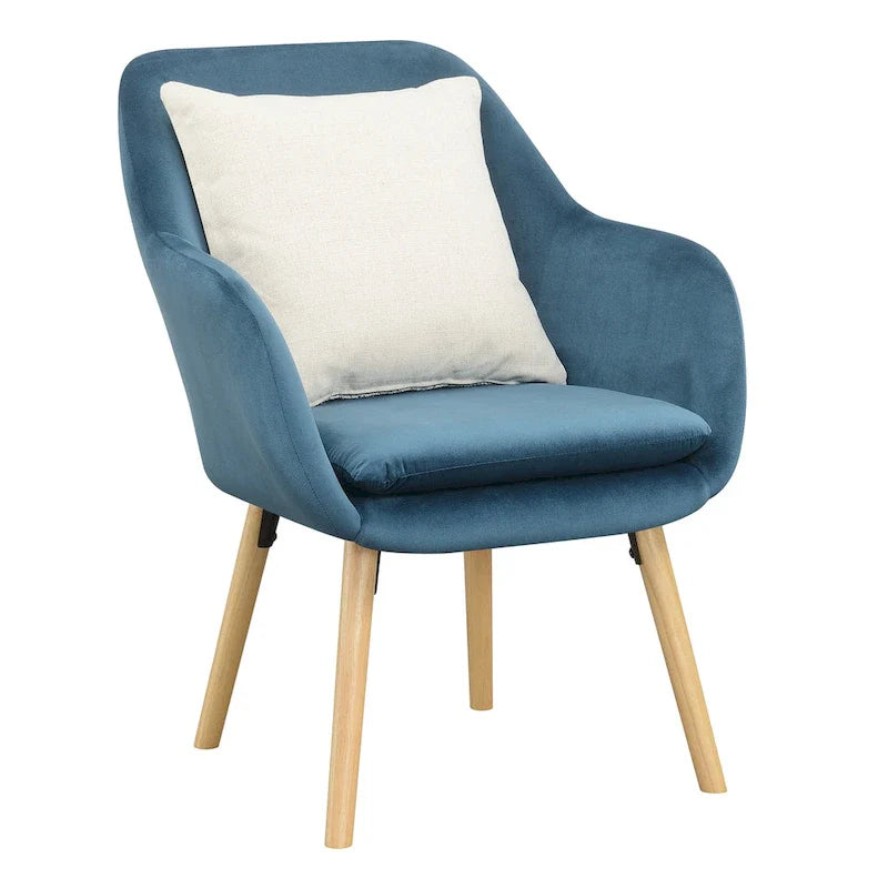 Convenience Concepts Take a Seat Charlotte Poltrona Accento Imbottita con Schienale Alto 32