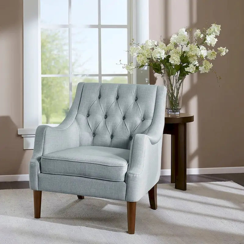 Modern Button Tufted Accent Chair 5