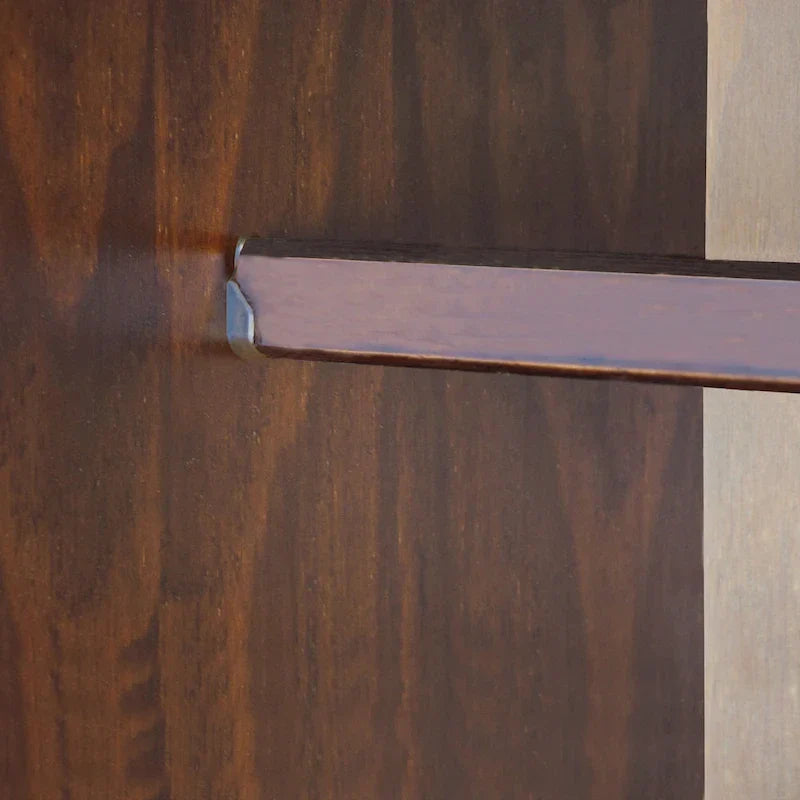 Palace Imports 100% Solid Wood Kyle 4-Door Wardrobe Armoire with Solid Wood or Mirrored Doors 17